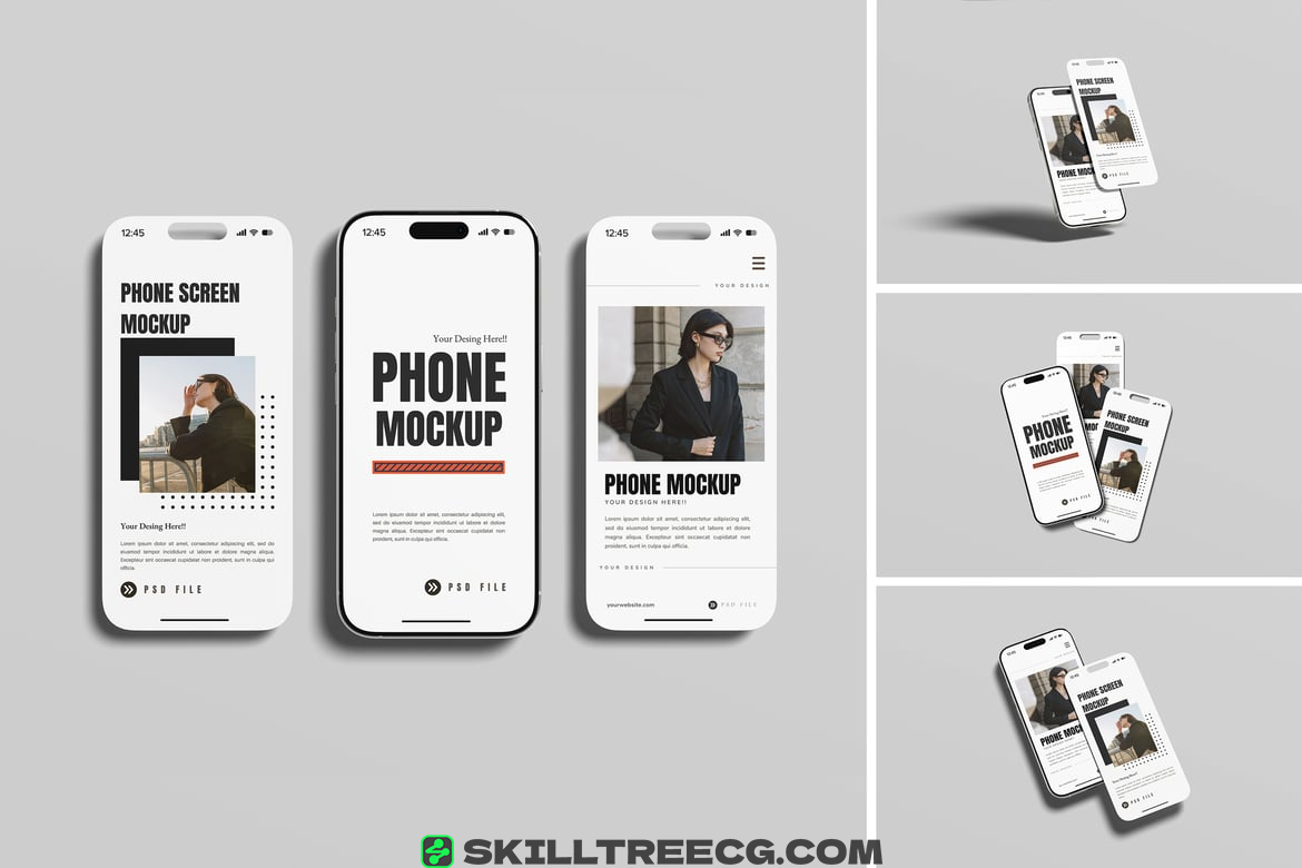 Phone Screen Mockup（432137）-技能树
